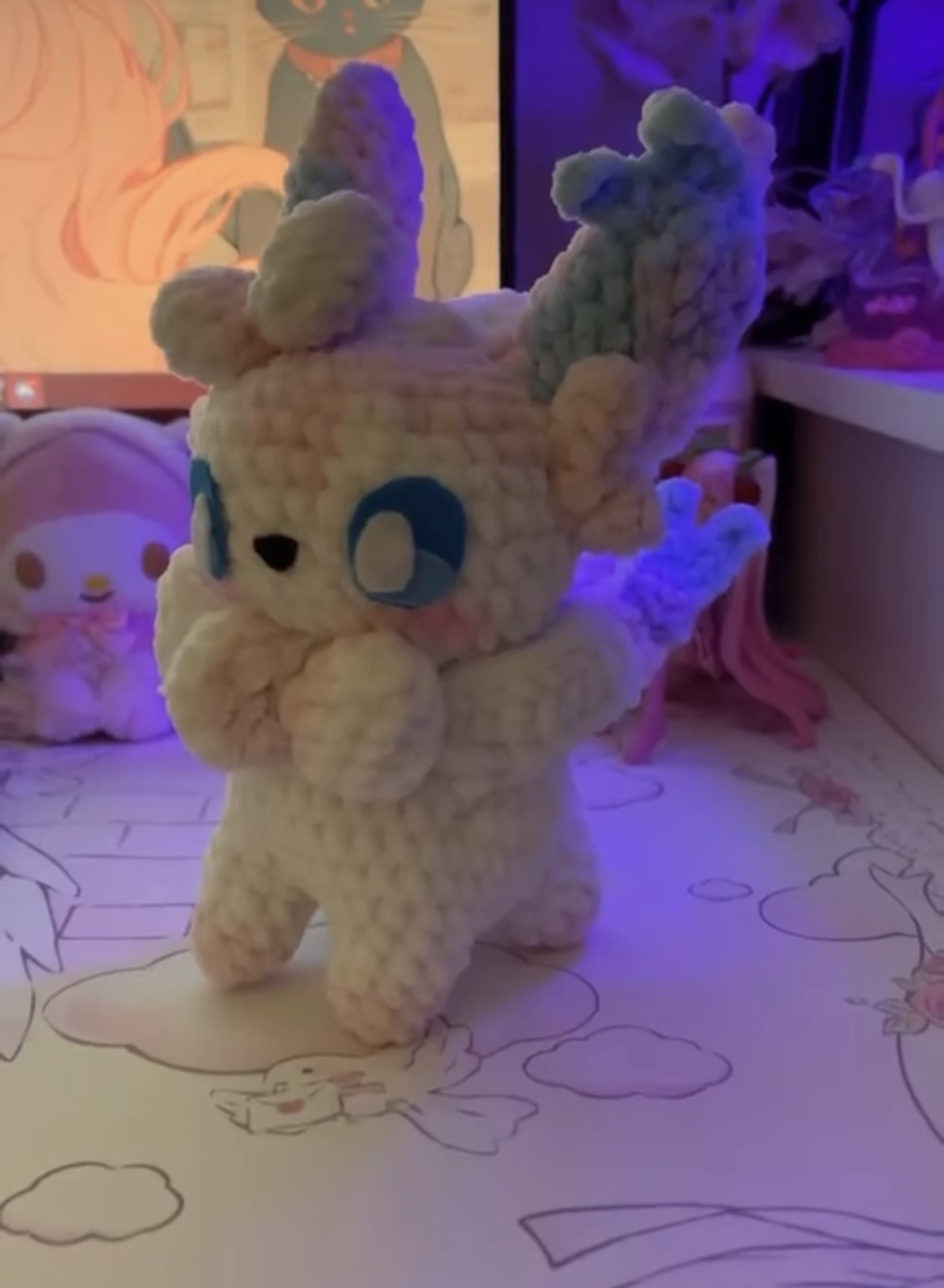 Poke Pink Fairy Cat Plushie